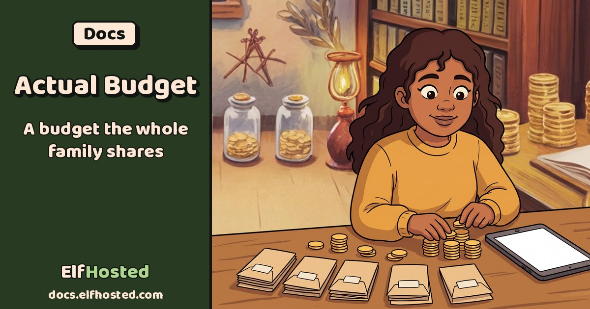 Hosted Actual Budget - Cloud Personal Finance Manager | ElfHosted