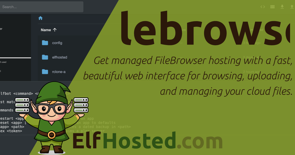 Hosted FileBrowser - Cloud File Management | ElfHosted
