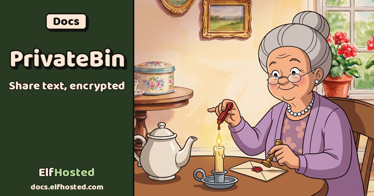 Hosted PrivateBin - Encrypted Cloud Paste Service | ElfHosted