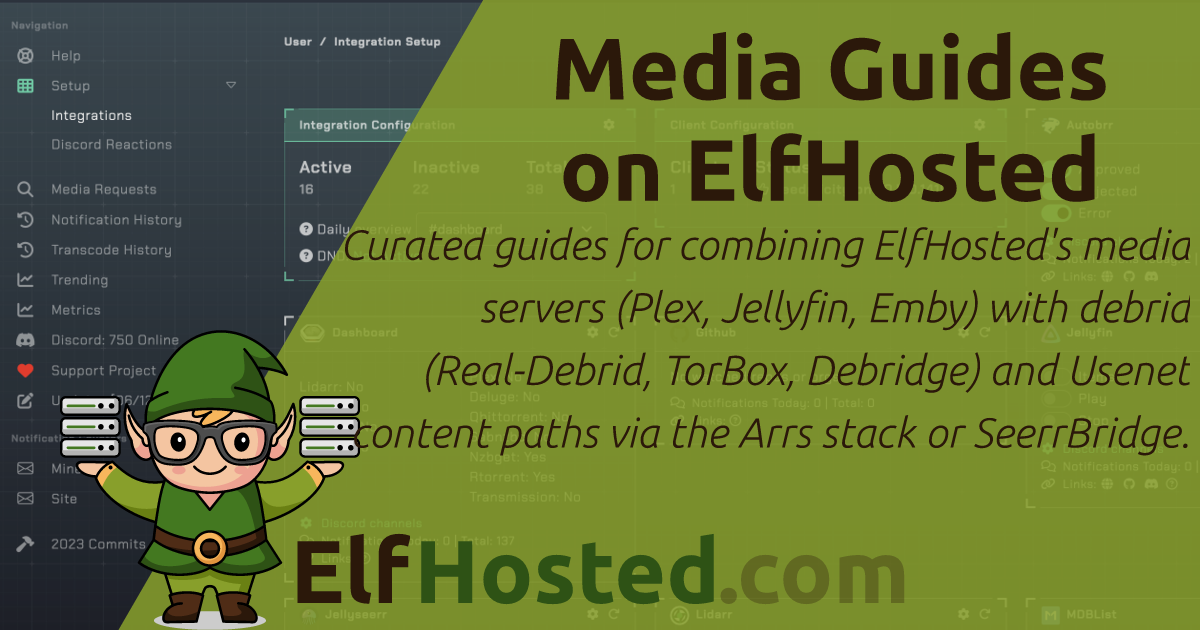 Media Guides on ElfHosted