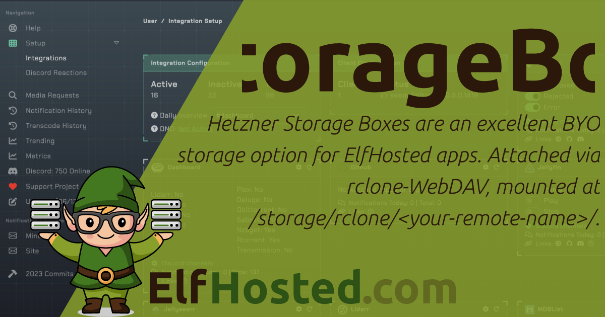 Netzero Storage Box Attaching a Hetzner Storage Box | ElfHosted