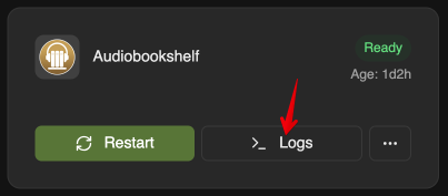 Viewing app logs in ElfBot