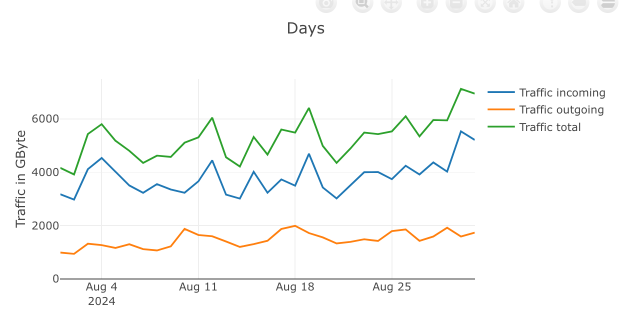 Hetzner traffic stats for Aug 2024