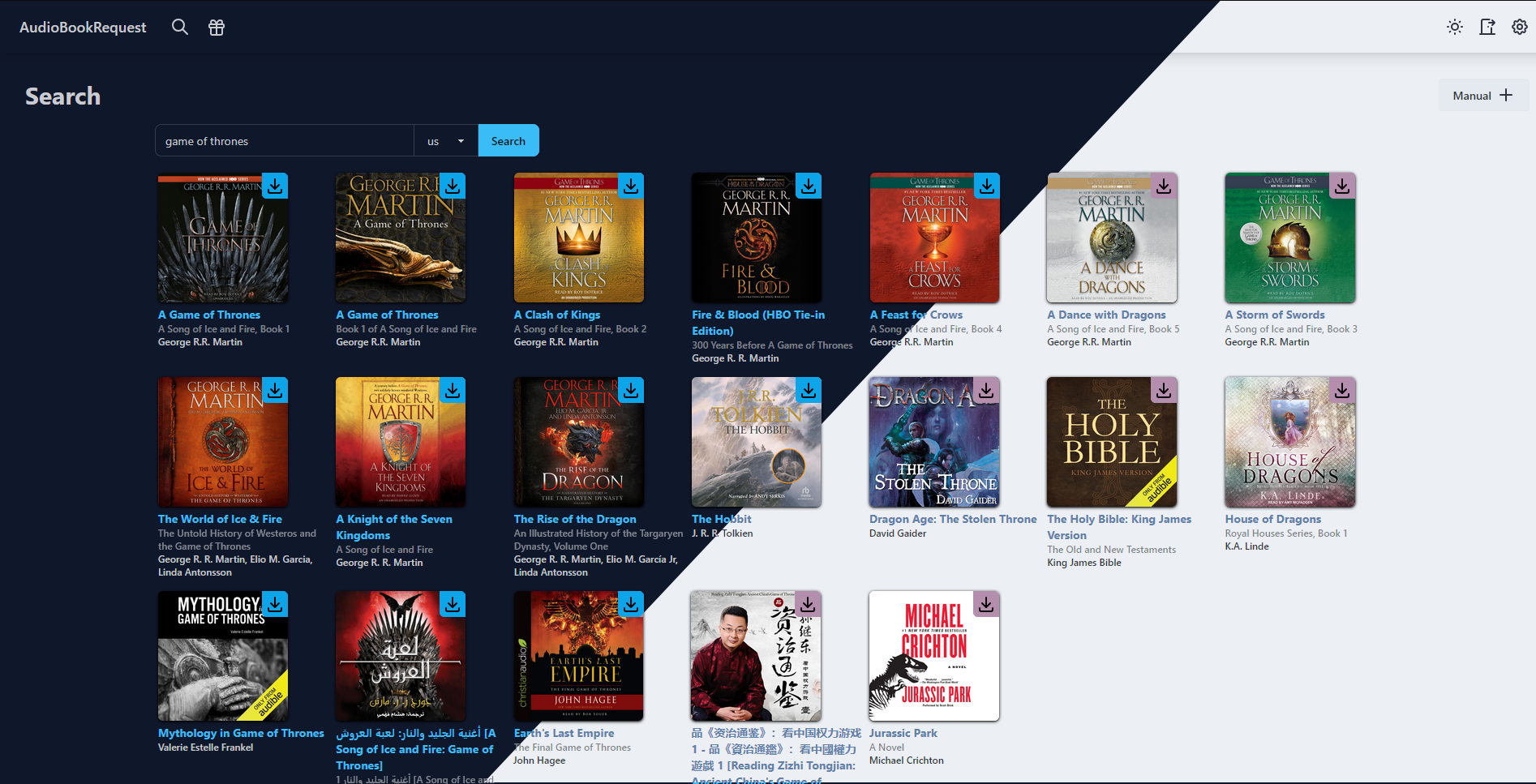 Screenshot of AudioBookRequest