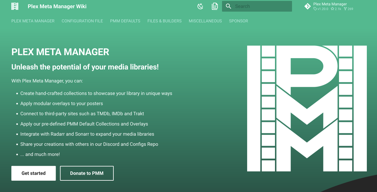 Screenshot of Plex-Meta-Manager
