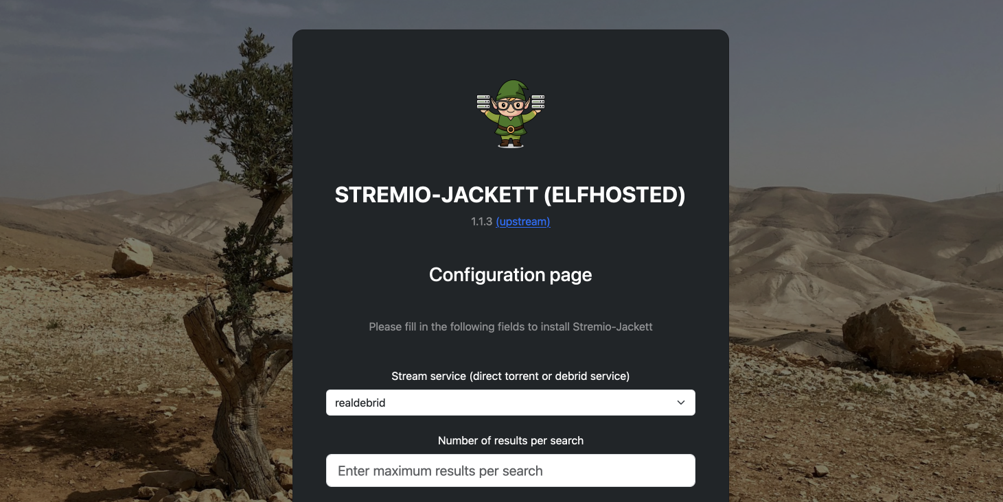 Screenshot of Stremio-Jackett